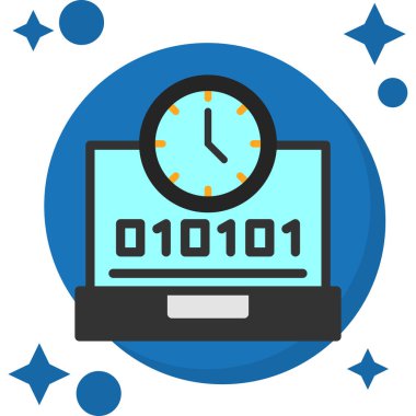 Web simgesi, teknoloji kavramının vektör illüstrasyonu