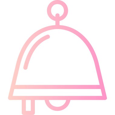 Otelde. Web simgesi basit illüstrasyon