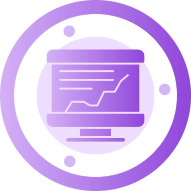 analitik simgesi, modern vektör illüstrasyonu