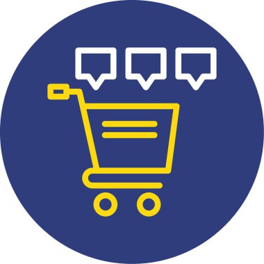 Alışveriş ikonu. Basit resimleme