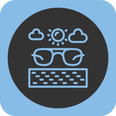 Vektör illüstrasyonu, simge ögesi arkaplanı