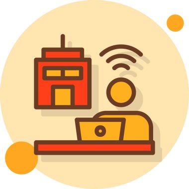 router simgesi vektör illüstrasyonu