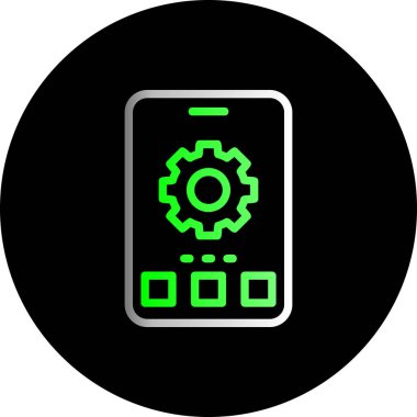 Düz biçim simgesi ayarlayan vektör