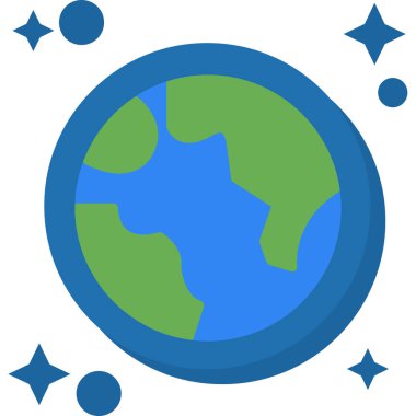 küresel dünya gezegen simgesi