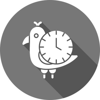 Alarm saat simgesi vektör illüstrasyonu