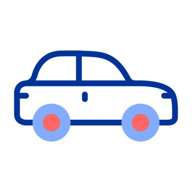 araba vektörü ince çizgi simgesi