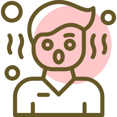 Adamım. Web simgesi basit illüstrasyon