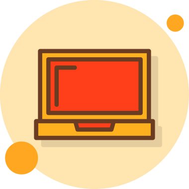 Bilgisayar. Web simgesi basit illüstrasyon