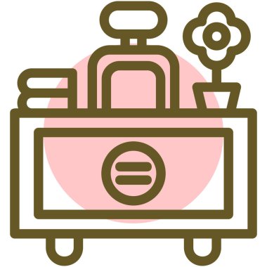 Bir alışveriş arabasının vektör çizimi