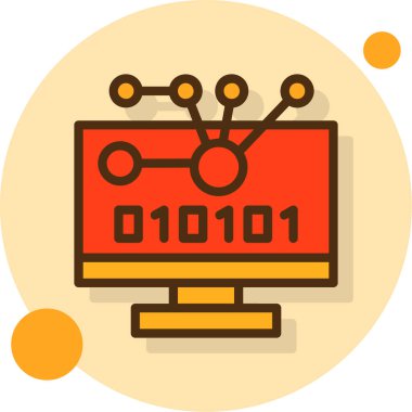 Modern bilgisayar simgesinin vektör illüstrasyonu