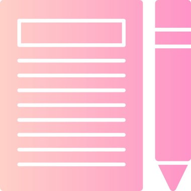 Kalem simgesi, vektör illüstrasyonu