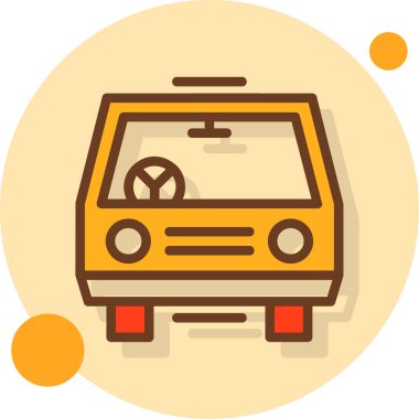 araba simgesi vektör illüstrasyonu