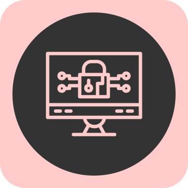 kilit simgesi, vektör illüstrasyonu