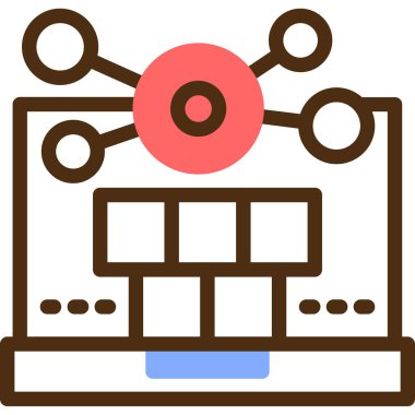 veri analizi web simgesi, vektör illüstrasyon tasarımı