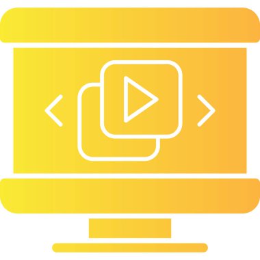 video simgesi vektör illüstrasyonu