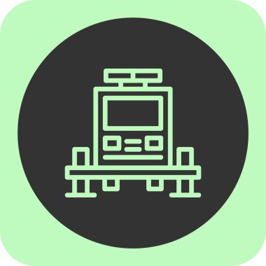 tren simgesi vektör illüstrasyonu