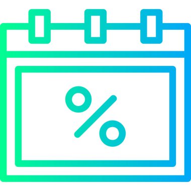 yüzde indirim simgesi, vektör, illüstrasyon tasarımı