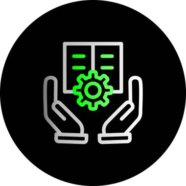 dişli simgesi vektör illüstrasyonu