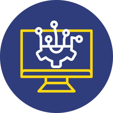 Vitesli bilgisayar monitörü. Basit tasarım