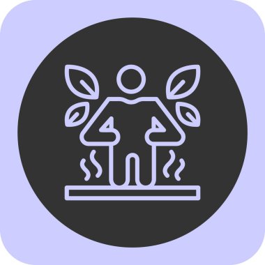 Bir çelenk simgesinin vektör çizimi