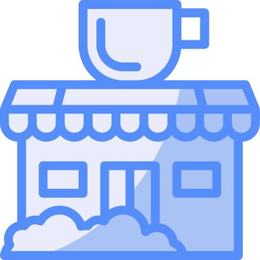 Dükkan. Web simgesi basit illüstrasyon