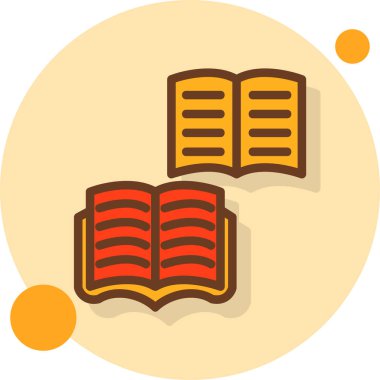 kitap simgesi, vektör illüstrasyonu