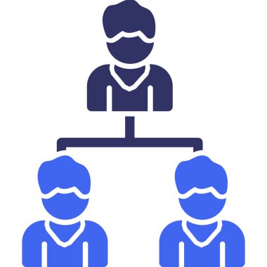 Bir grup insanın vektör çizimi