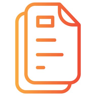 Belge. Web simgesi basit illüstrasyon