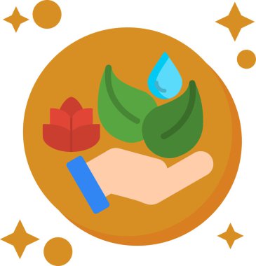 ekoloji çevre bitki simgesi