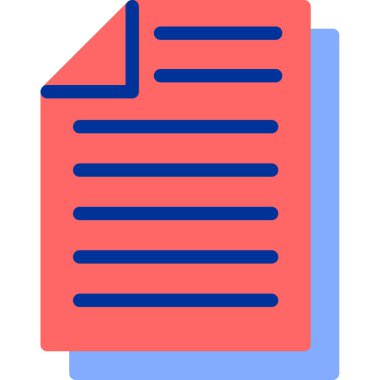 Belge. Web simgesi basit illüstrasyon