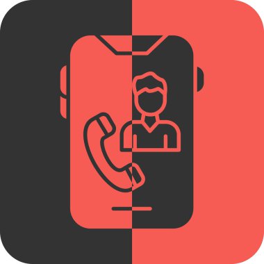 Yumuşak renkli arkaplanda izole edilmiş modada iletişim simgesi kullan. vektör illüstrasyonu