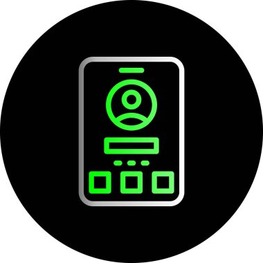 akıllı telefon simgesi vektör çizimi