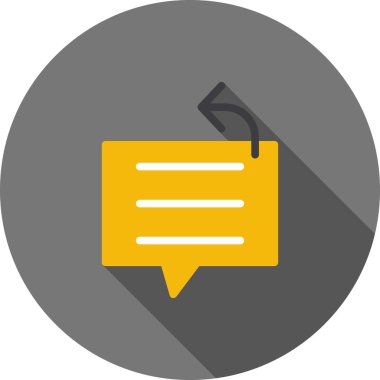 Sohbet baloncuğunun vektör çizimi