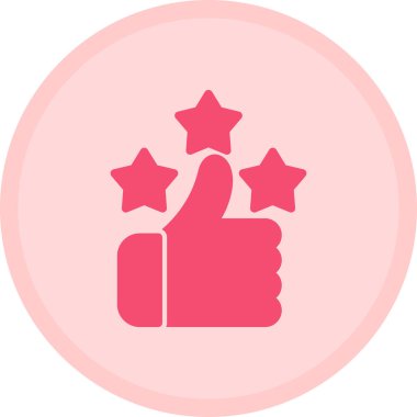 Başparmak yukarı. Web simgesi basit illüstrasyon