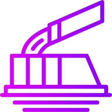 Bina. Web simgesi basit illüstrasyon