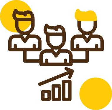 İş ve finans simgesinin vektör illüstrasyonu