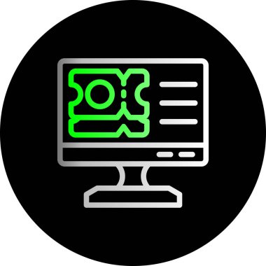 bilgisayar simgesi vektör illüstrasyonu