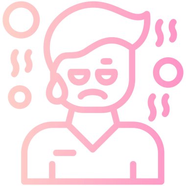 Soğuk simge vektör illüstrasyonu