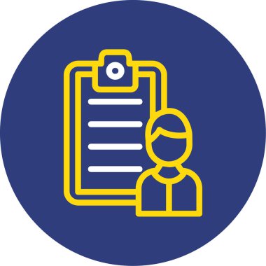 Bir belge dosya simgesinin vektör illüstrasyonu