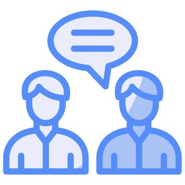 Sohbet simgesi, vektör illüstrasyon tasarımı