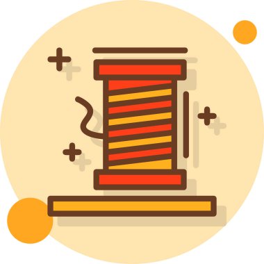 Kahve makinesi doldurulmuş bir ikon içer - taslak biçiminde