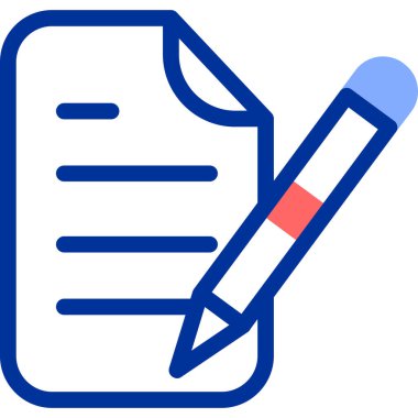 Kalem. Web simgesi basit illüstrasyon