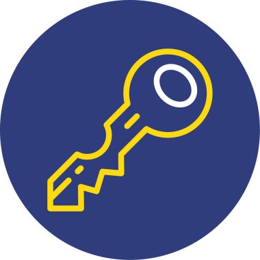 Modern b 'nin vektör çizimi anahtar simgesinden yoksun