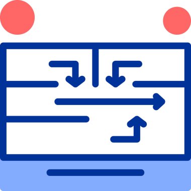 Web arayüzü tasarım simgesi, vektör illüstrasyonu