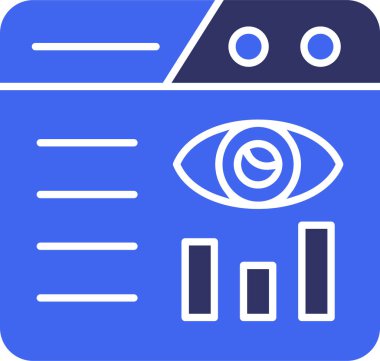 veri analizi. Basit web vektör illüstrasyonu