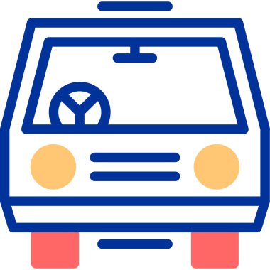 - Araba. Web simgesi basit illüstrasyon