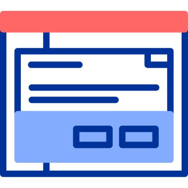 bilgisayar web simgesi basit vektör illüstrasyonu