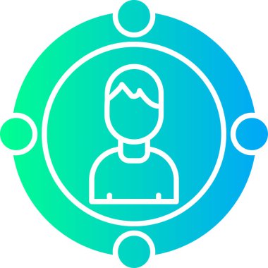 Avatar simgesi, vektör illüstrasyonu