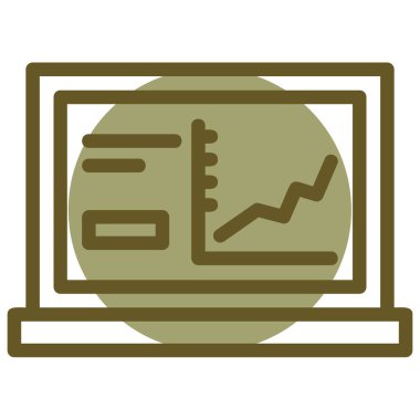 grafik çizelgesi simgesi, vektör illüstrasyonu