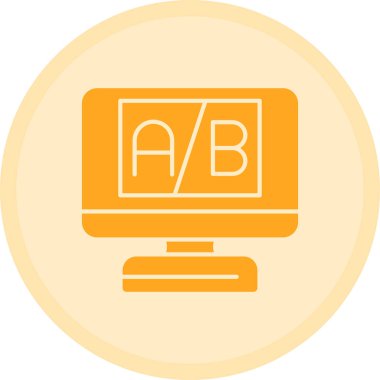 Bilgisayar. Web simgesi basit illüstrasyon